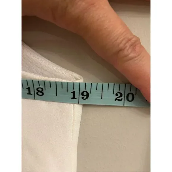 TCEC asymmetrical ruffle dress white M - Picture 5 of 6